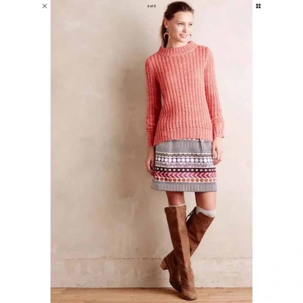 Anthropologie Glistened Geo Mini Skirt by Nomad Morgan Carter 💞 - Picture 4 of 7